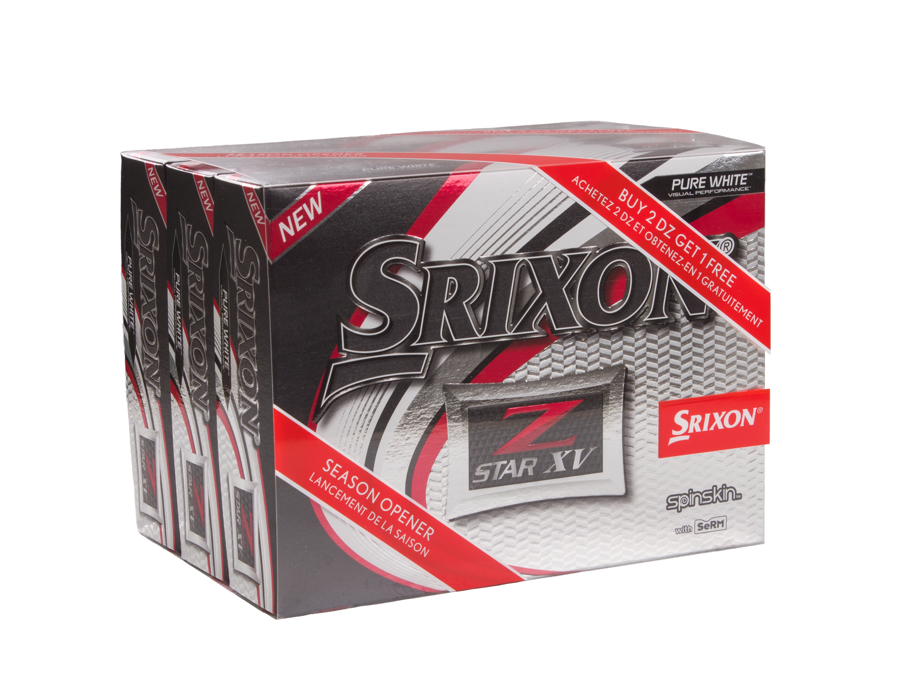 Z-Star XV Season Opener 2+1 Golf Balls | SRIXON | Golf Balls